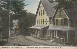 Lake Avenue, Alton Bay Campground Postcard