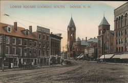 Lower Square Looking South Postcard