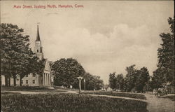 Main Street, looking North Hampton, CT Postcard Postcard Postcard