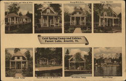 Cold Spring Camp and Cabins, Forest Lake Averill, VT Postcard Postcard Postcard