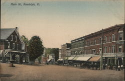 Main St. Randolph, VT Postcard Postcard Postcard