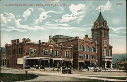 Lewice Blocks and Opera House Newport, NH Postcard Postcard Postcard