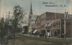 Main St. Newmarket, NH Postcard Postcard Postcard