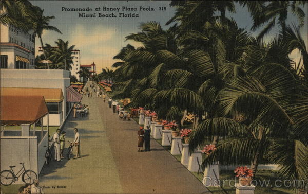 Promenade at Roney Plaza Pools Miami Beach Florida