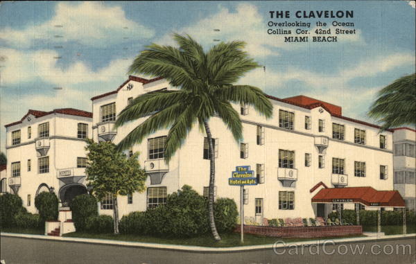 The Clavelon, Overlooking the Ocean Miami Beach Florida