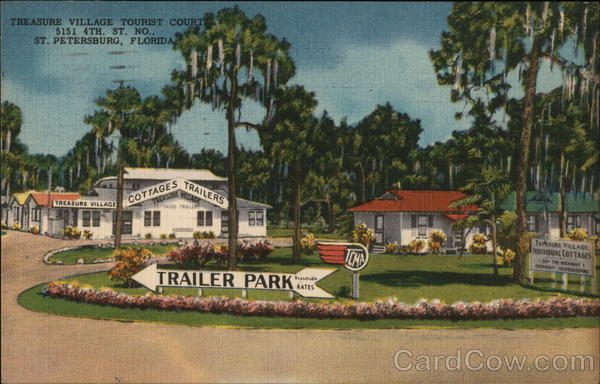 Treasure Village Tourist Court St. Petersburg Florida Treasure Village Tourist Court St. Petersburg Florida