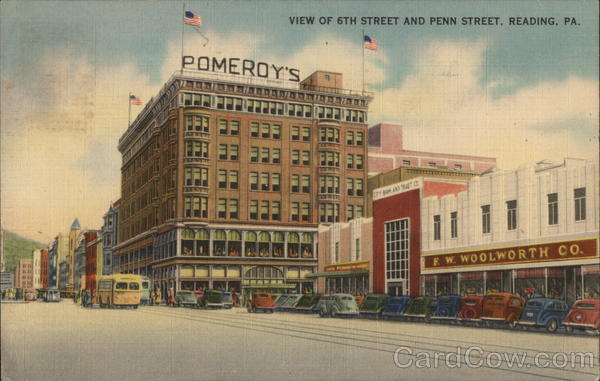 View of 6th Street and Penn Street Reading Pennsylvania