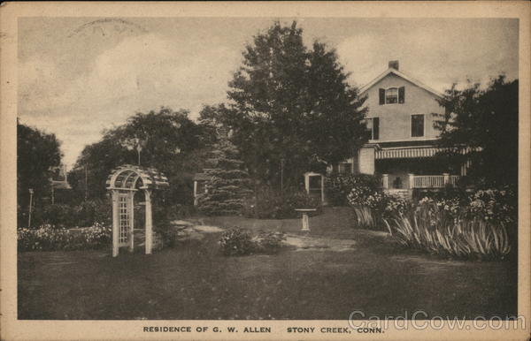 Residence of G.W. Allen Stony Creek Connecticut