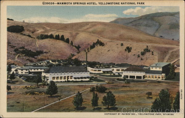 Mammoth Springs Hotel Yellowstone National Park Wyoming