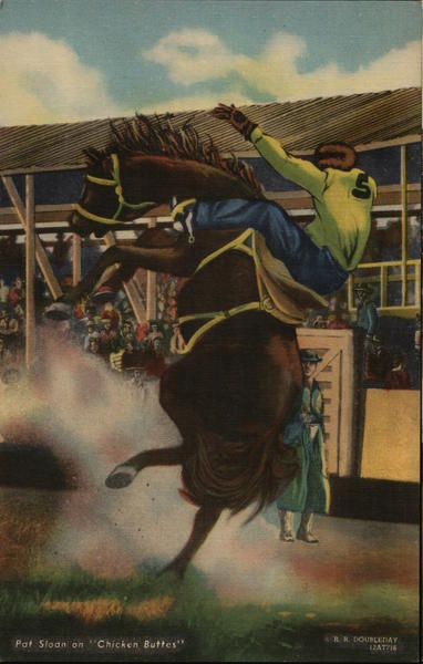 Pat Sloan on Chicken Buttes Rodeos