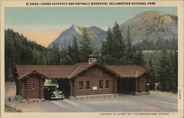 Cooke Entrance and Republic Mountain, Yellowstone National Park