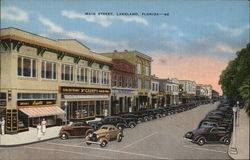 Main Street Lakeland, FL Postcard Postcard Postcard