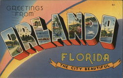 Greetings From Orlando Florida Postcard Postcard Postcard