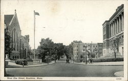 West Elm Street Brockton, MA Postcard Postcard Postcard