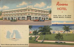 Riviera Hotel Miami Beach, FL Postcard Postcard Postcard