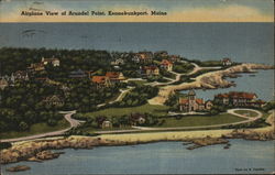 Airplane View of Arundel Point Kennebunkport, ME Postcard Postcard Postcard