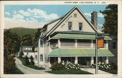 Stuart Arms Lake George, NY Postcard Postcard Postcard