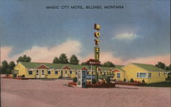 Magic City Motel Billings, MT Postcard Postcard Postcard