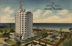 The Sea Isle Hotel and Cabana Club Miami Beach, FL Postcard Postcard Postcard