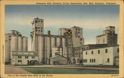 Arkansas Rice Growers Co-Op Association Rice Mill Postcard