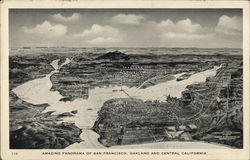 Amazing Panorama of San Francisco, Oakland and Central Californina Amazing Panorama of San Francisco, Oakland and Central Californina