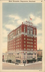 Hotel Alexander Hagerstown, MD Postcard Postcard Postcard
