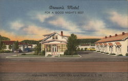 Drown's Motel Postcard