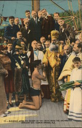 Blessings After the Receipt of the Cross From the Archbishop, Epiphany Day Tarpon Springs, FL Postcard Postcard Postcard