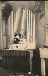 Pipe Organ, Santa Claus Shop Postcard