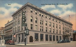 Union National Bank Mount Carmel, PA Postcard Postcard Postcard