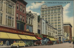 Lackawanna Ave., looking South Scranton, PA Postcard Postcard Postcard