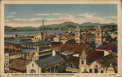 Panama City As Seen From Tower of San Francisco Church Postcard