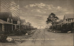 G Street, Hawks Nest Beach Old Lyme, CT Postcard Postcard Postcard