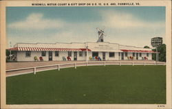 Windmill Motor Court & Gift Shop Farmville, VA Postcard Postcard Postcard