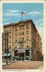 Hotel Carroll Lynchburg, VA Postcard Postcard Postcard