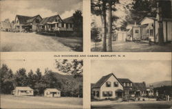 Old Woodshed and Cabins Bartlett, NH Postcard Postcard Postcard