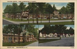 Riviera Motel Rochester, NH Postcard Postcard Postcard