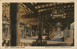 Canyon Lodge Lounge Yellowstone National Park, WY Postcard Postcard Postcard