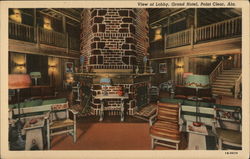 Lobby, Grand Hotel Postcard