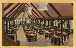 Paradise Lodge Dining Room Postcard