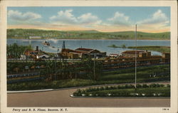Ferry and R.R. Plaza Postcard