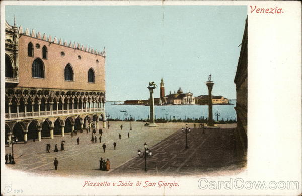 Piazzetta e Isola di San Giorgio Venice Italy
