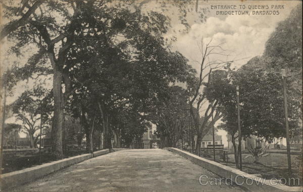 Entrance to Queen's Park Bridgetown, Barbados Caribbean Islands