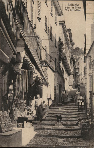 Bellagio Lago di como Via Serbelloni Italy