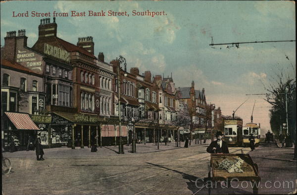 Lord Street from East Bank Street Southport England