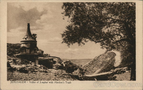 Jerusalem - Valley of Josaphat with Absalom's Tomb Israel