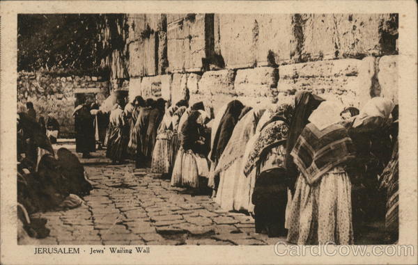 Jews' Wailing Wall Jerusalem Israel