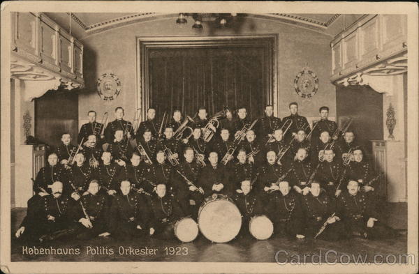Københavns Politi Orkester 1923 Copenhagen Denmark