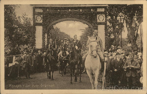 Kongen rider over Grensen Germany