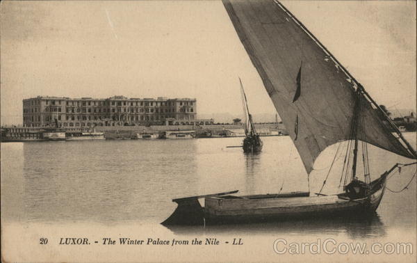 The Winter Palace from the Nile Luxor Egypt Africa